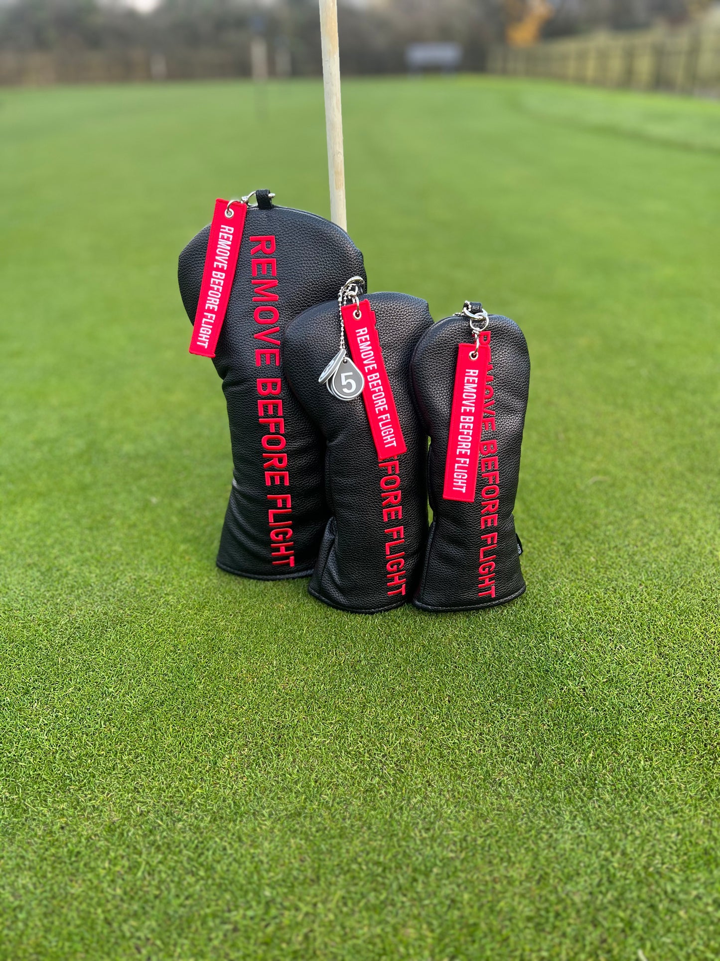 “Remove Before Flight” Headcover Set - (Black)