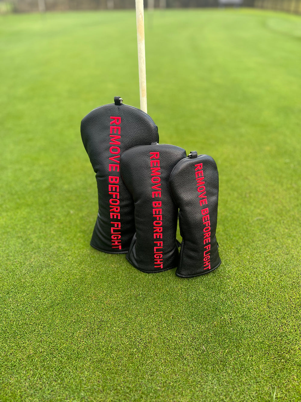 “Remove Before Flight” Headcover Set - (Black)