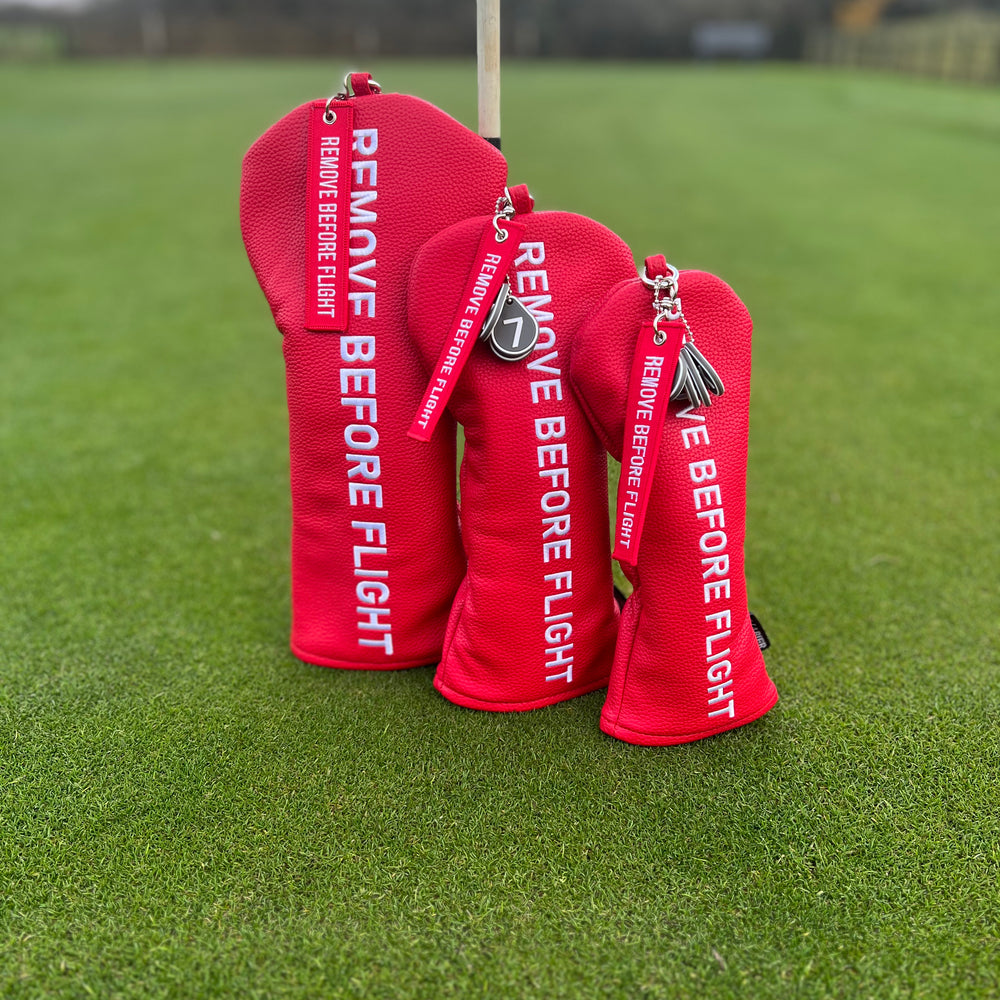 
                  
                    “Remove Before Flight” Headcover Set - (Red)
                  
                