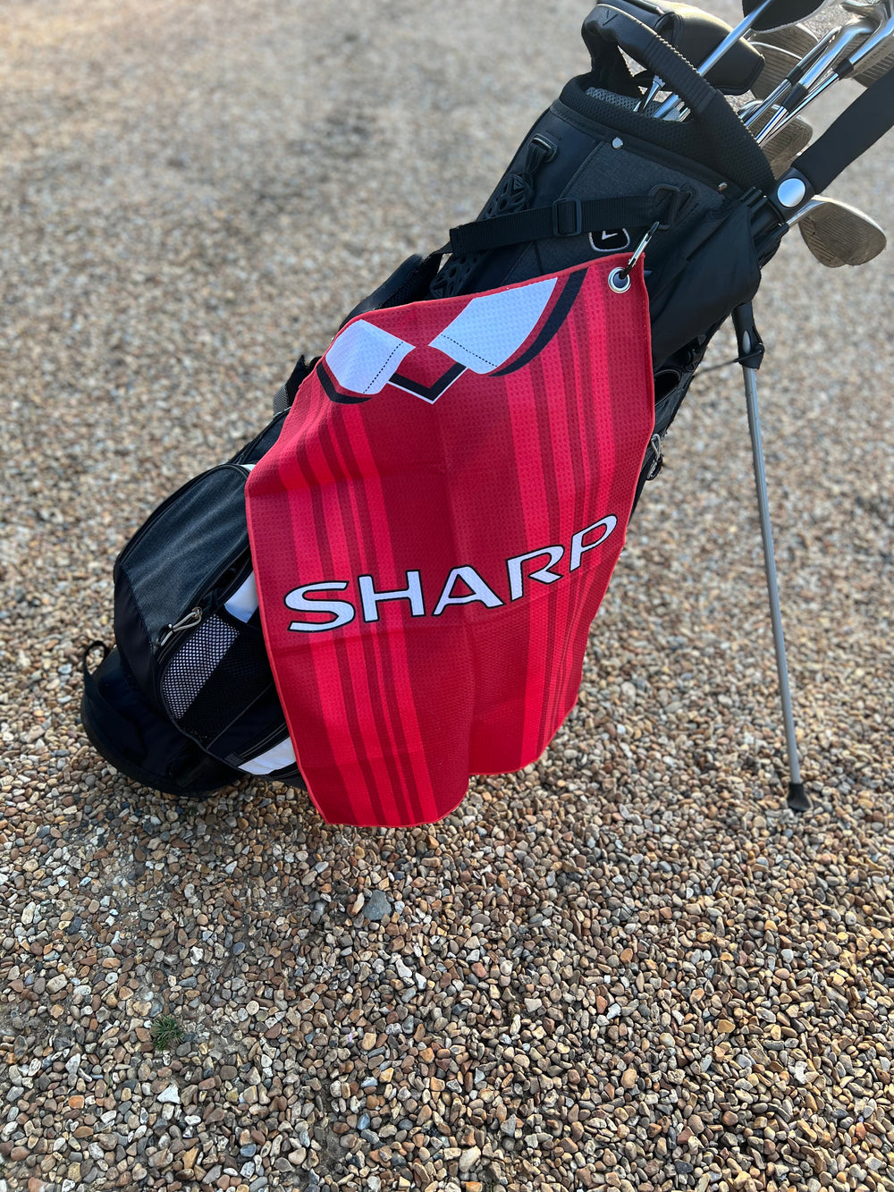 Retro Manchester United Golf Towel - 'Sharp'